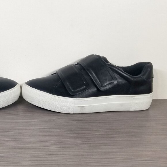 J/Slides Platform Double Strap Sneaker, Black Leather, Womens Size 8 - Picture 9 of 11